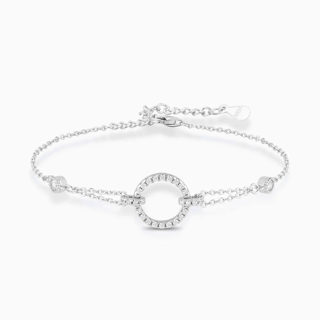 Vioraia Scintillante Open Circle Pendant Bracelet