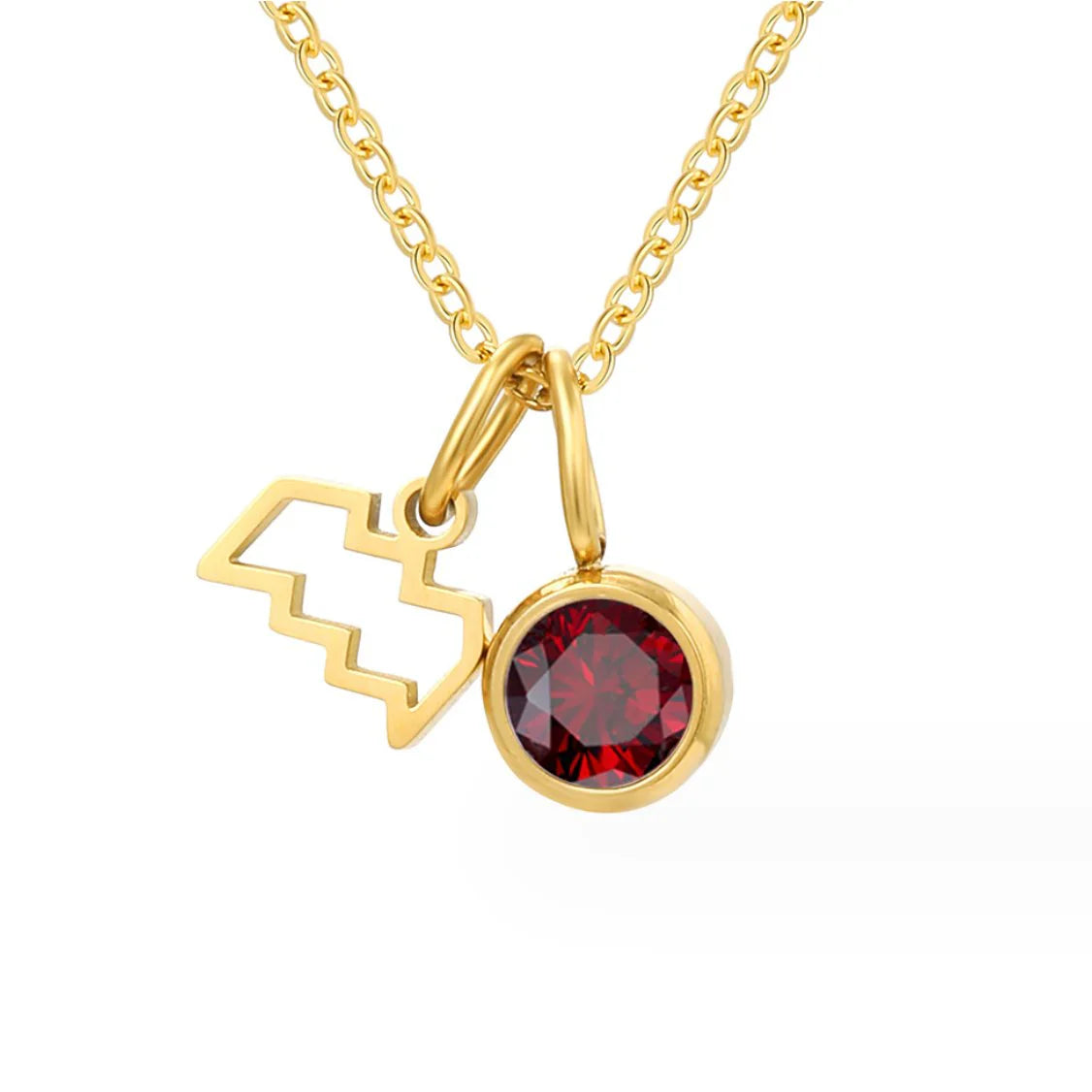 Vioraia Astria Zodiac Birthstone Necklace