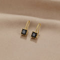 Vioraia Piper Black Crystal Drop Earrings