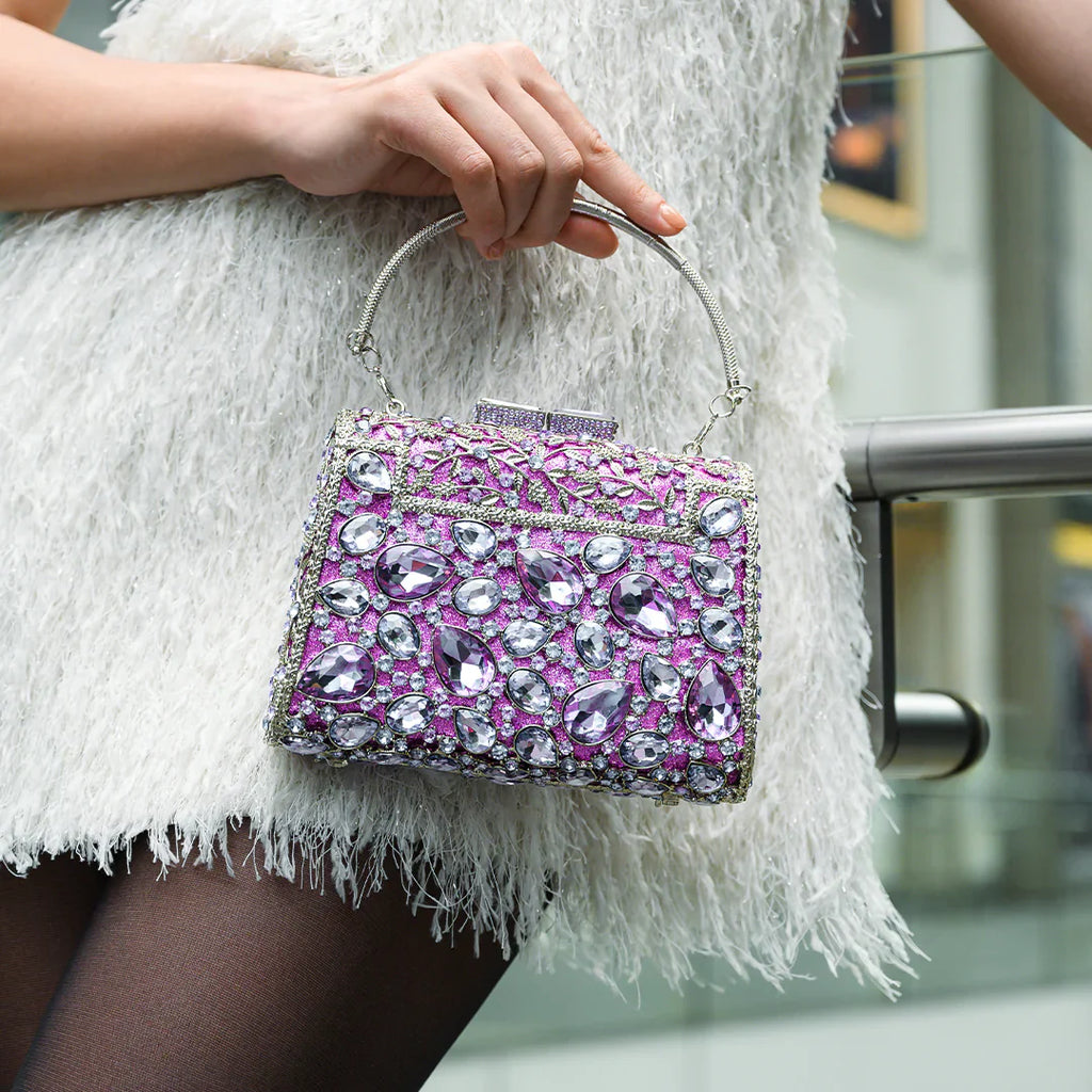 Vioraia (CS) Tiffany Crystals Clutch Bag