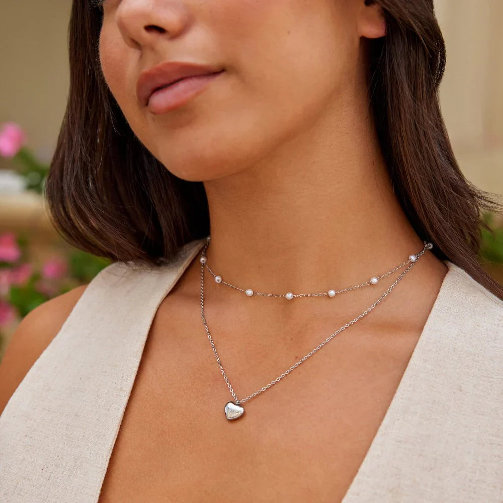 Vioraia Marina Love Silver Necklace