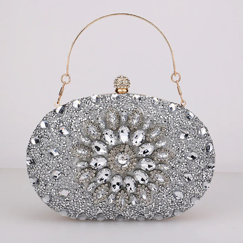 Vioraia Meghan Diamond Encrusted Clutch Bag