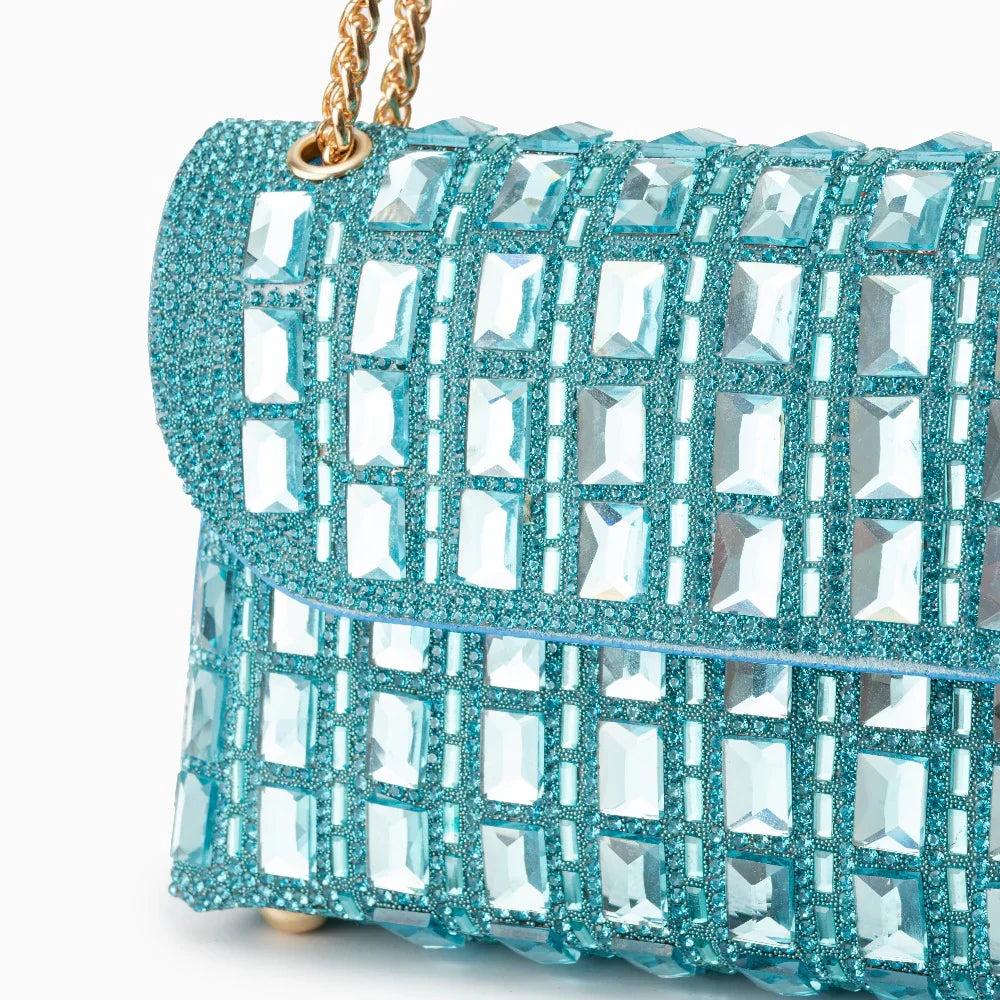 Vioraia Ayesha Gemstones Clutch Bag