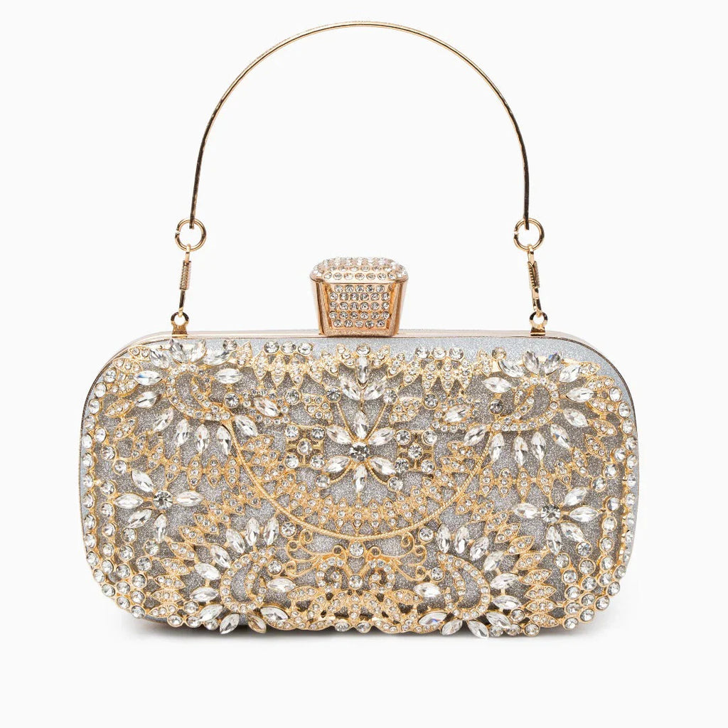Vioraia Luxurious Flower Clutch Bag