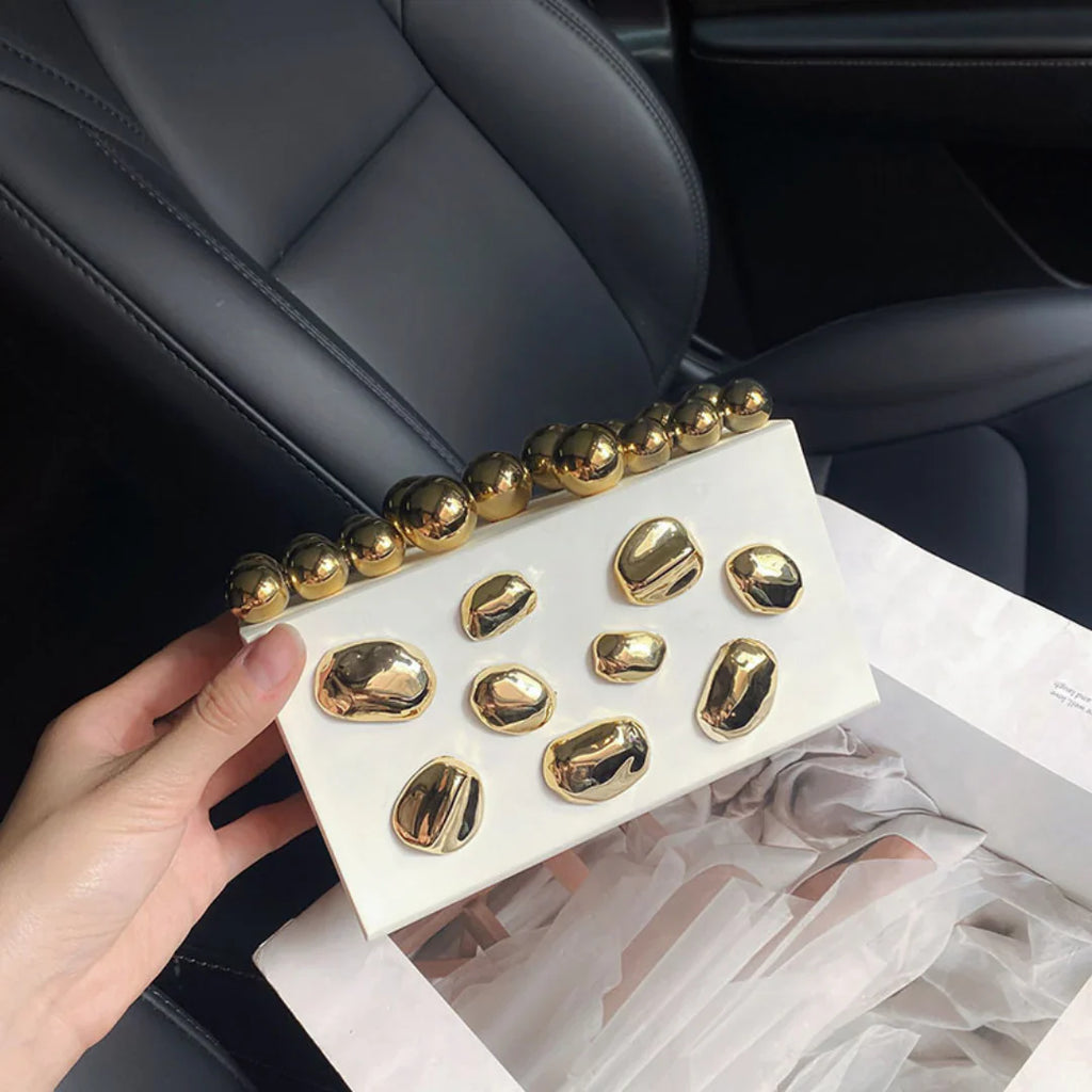 Vioraia Verdant Orbit Clutch Bag