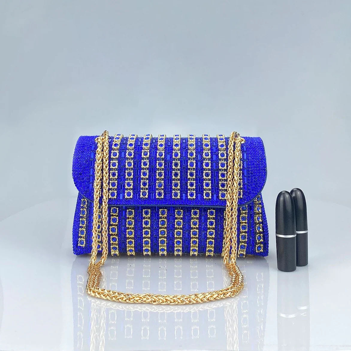 Vioraia Chantal Diamond Clutch Bag