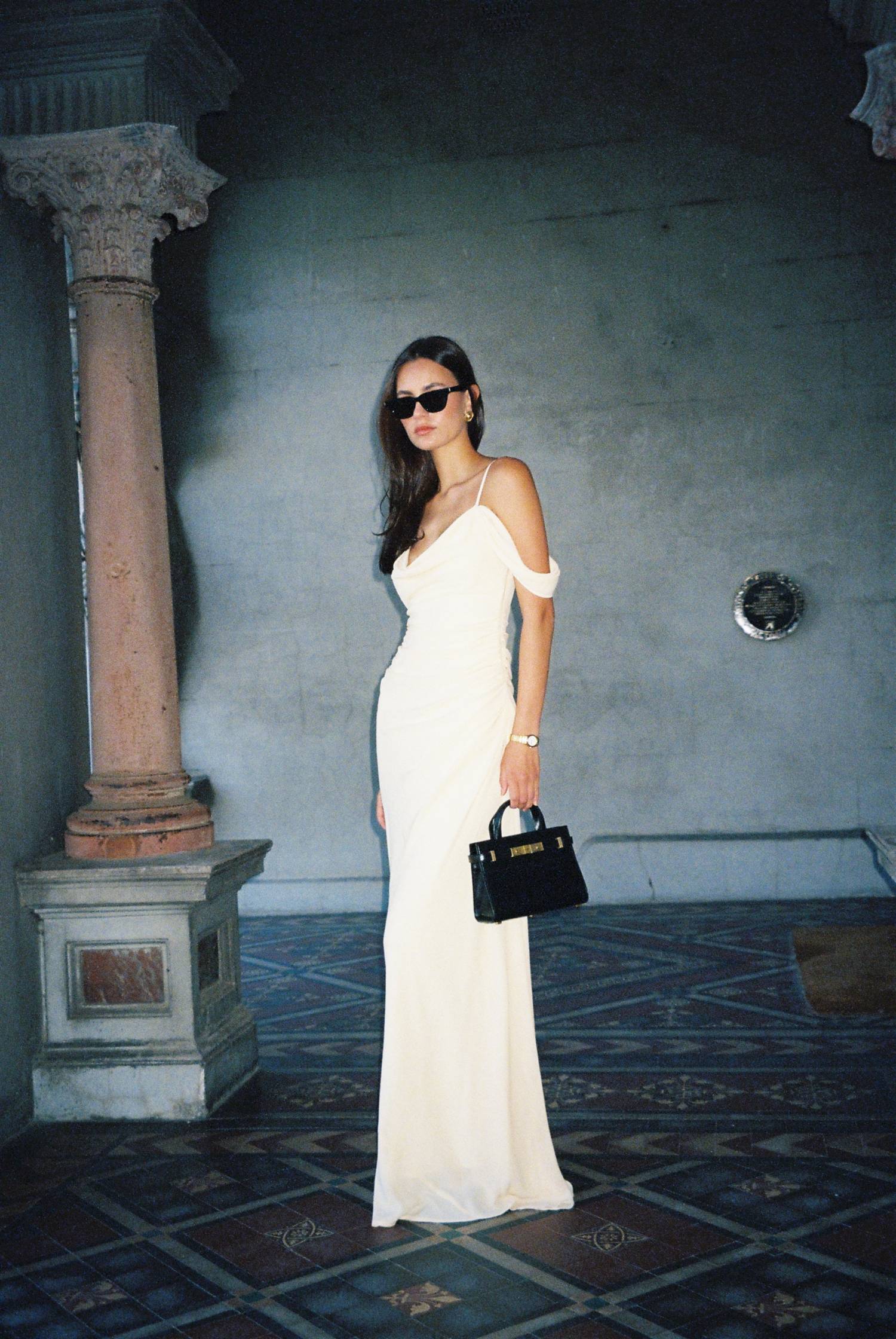 Draped Gown | Lemon
