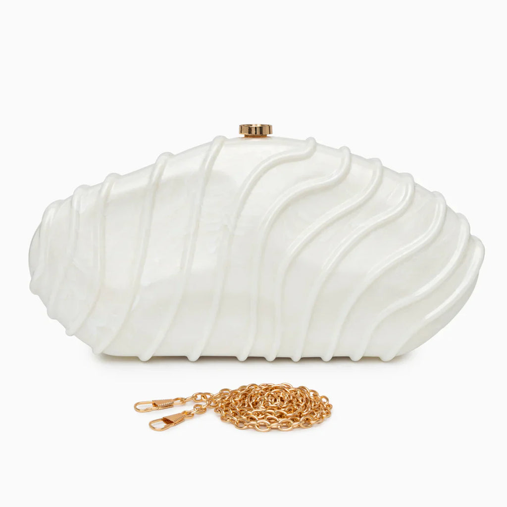 Vioraia Ravyn Shell Clutch Bag