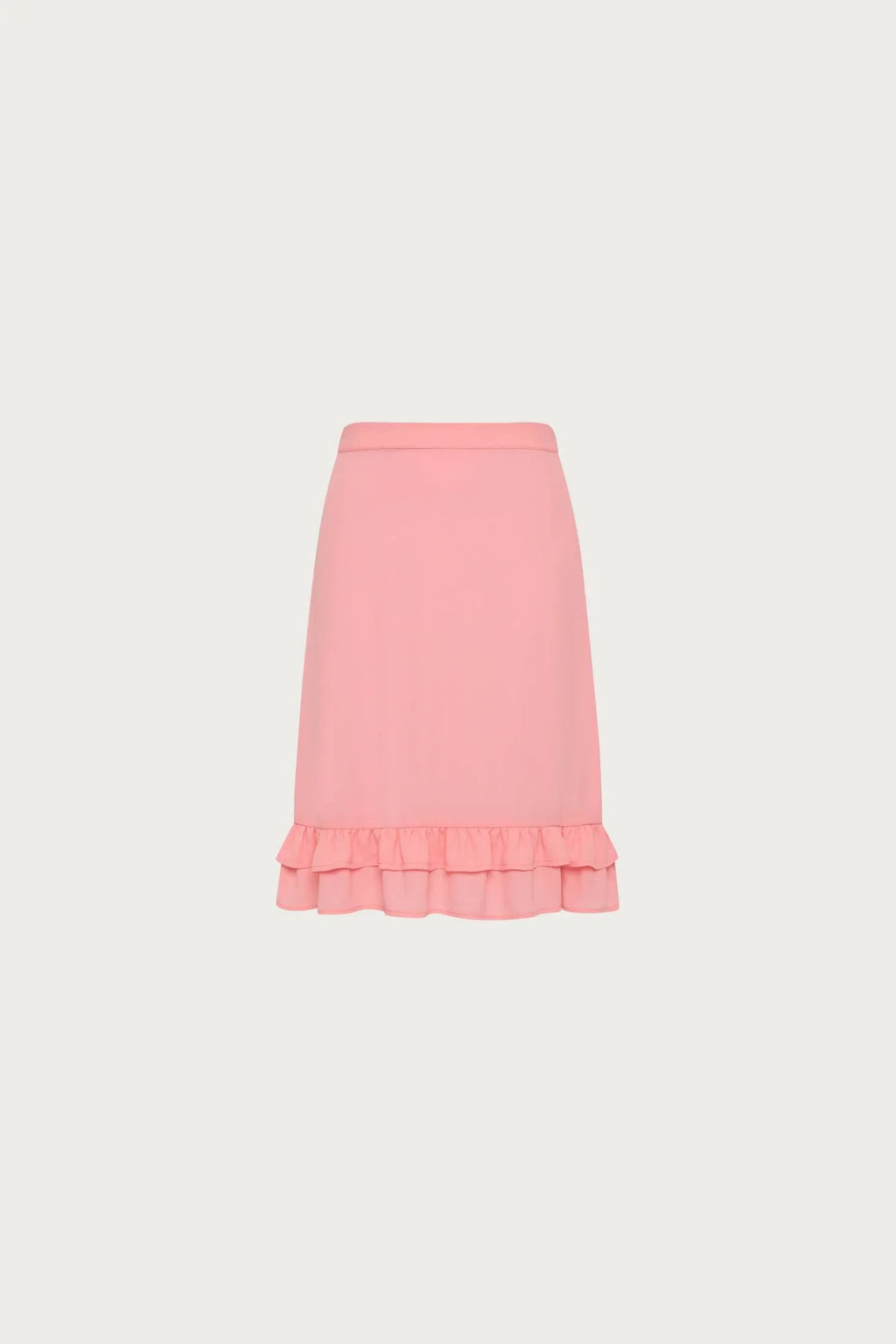 Frill Midi Skirt | Coral