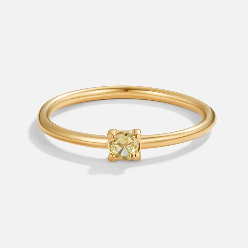 Vioraia Birthstone 18K Gold Rings