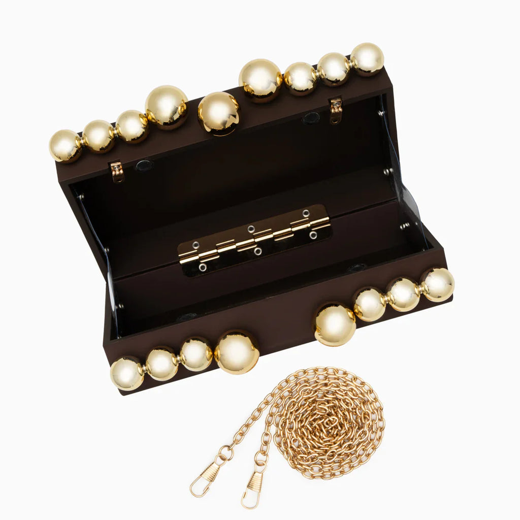 Vioraia Verdant Orbit Clutch Bag