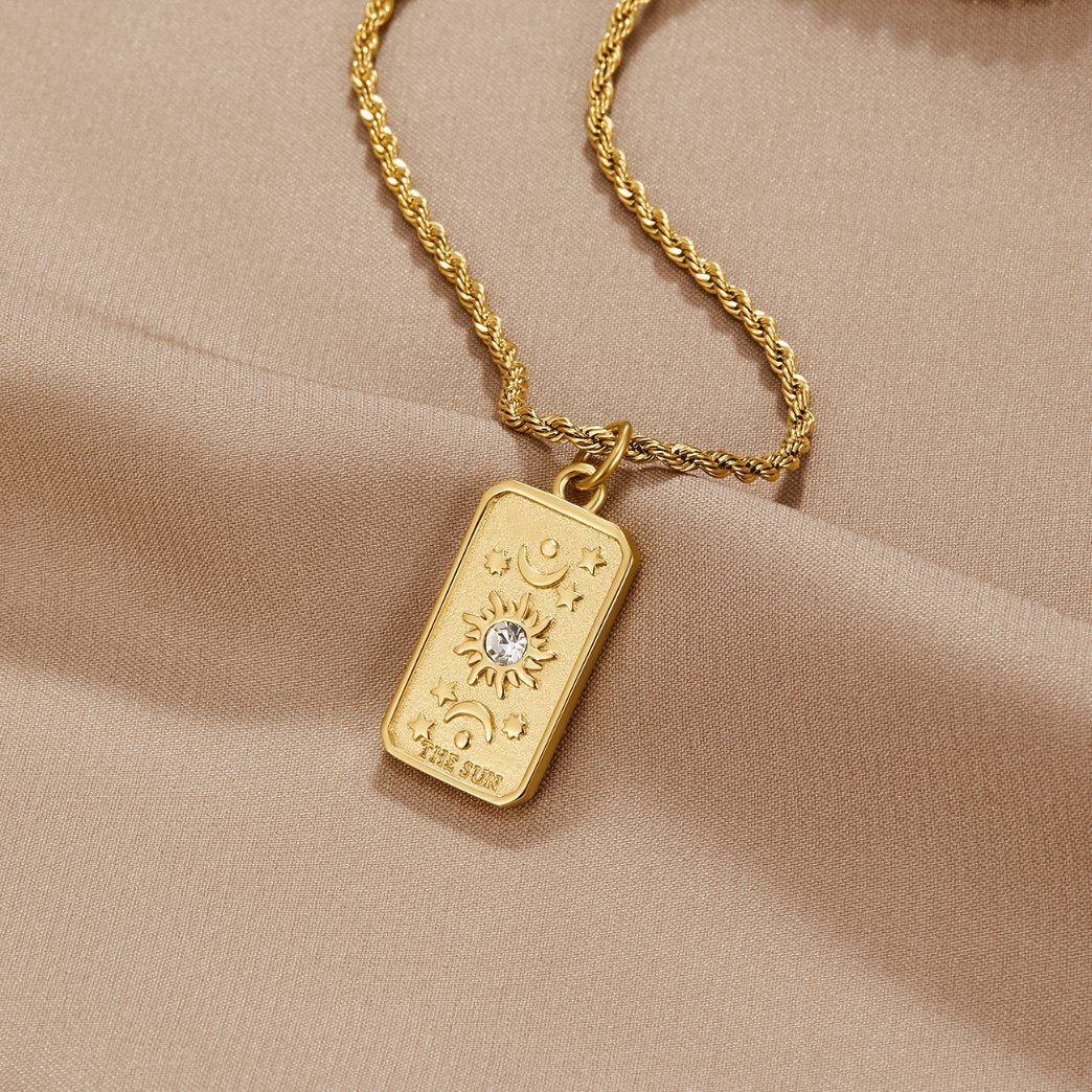 Vioraia ‘The Sun’ Tarot Pendant Necklace