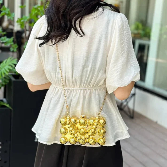 Vioraia Jada Acrylic Clutch Bag