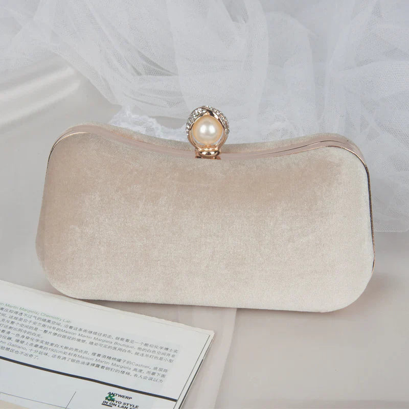 Vioraia Megan Velvet Clutch Bag