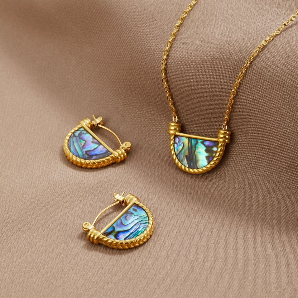 Vioraia Amalfi Turquoise Shell Earrings