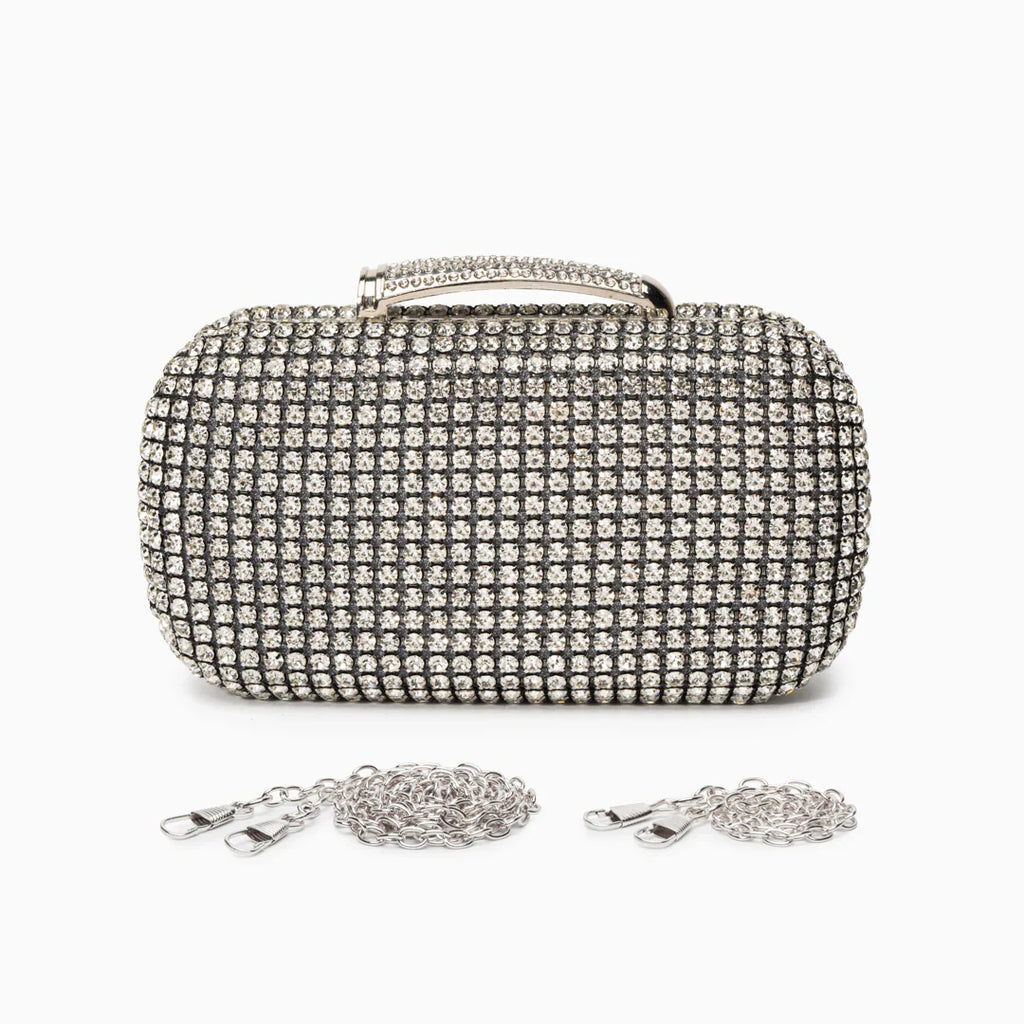 Vioraia Sara Diamond Encrusted Clutch Bag