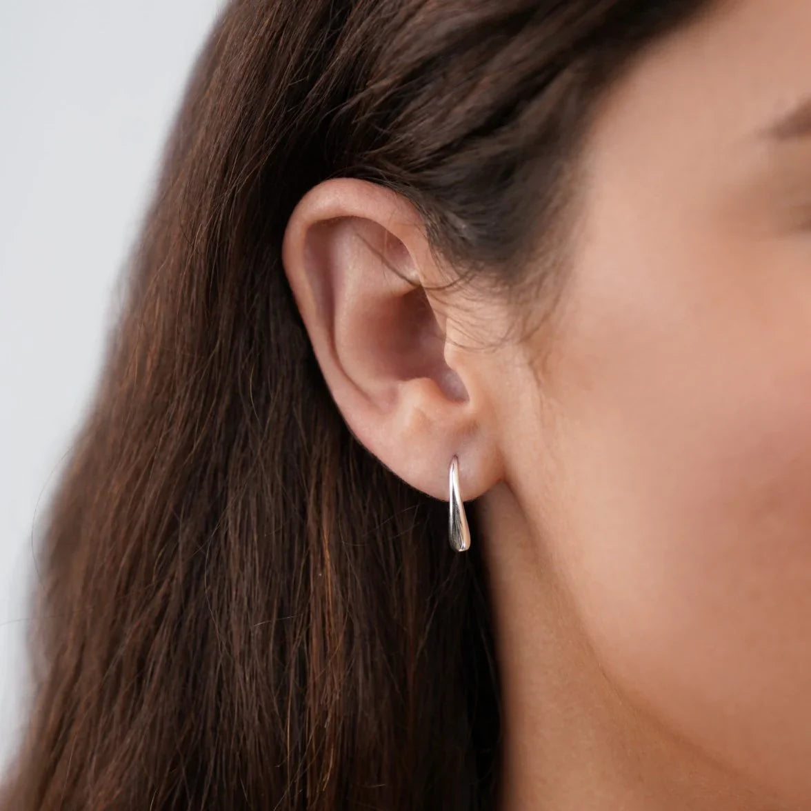 Vioraia Francesca Water Drop Silver Earrings