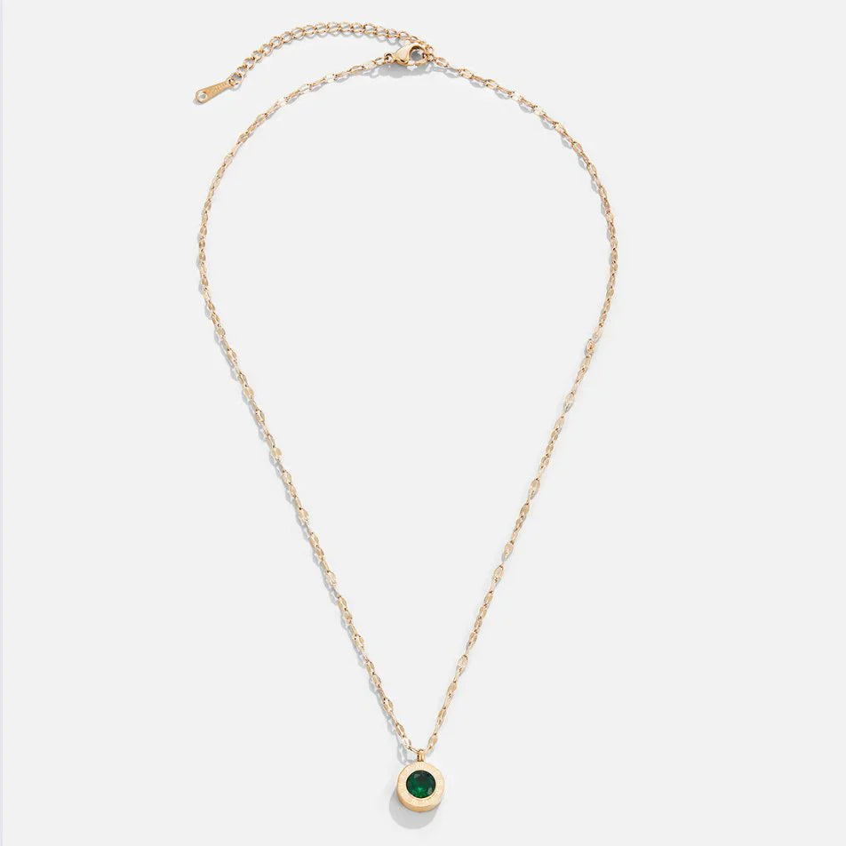 Vioraia Green Crystal Athena Necklace