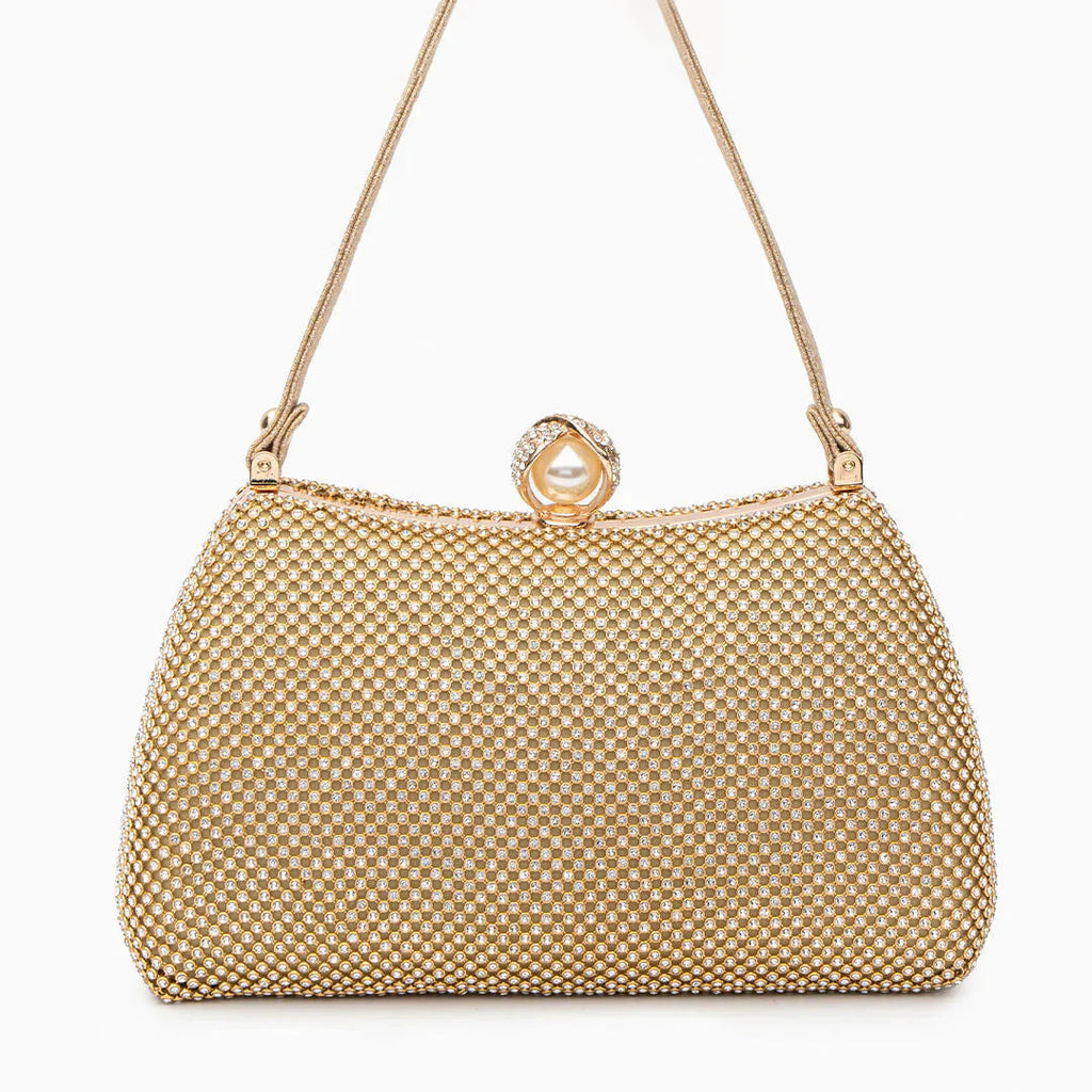 Vioraia Vintage Rhinestones Glitter Handbag