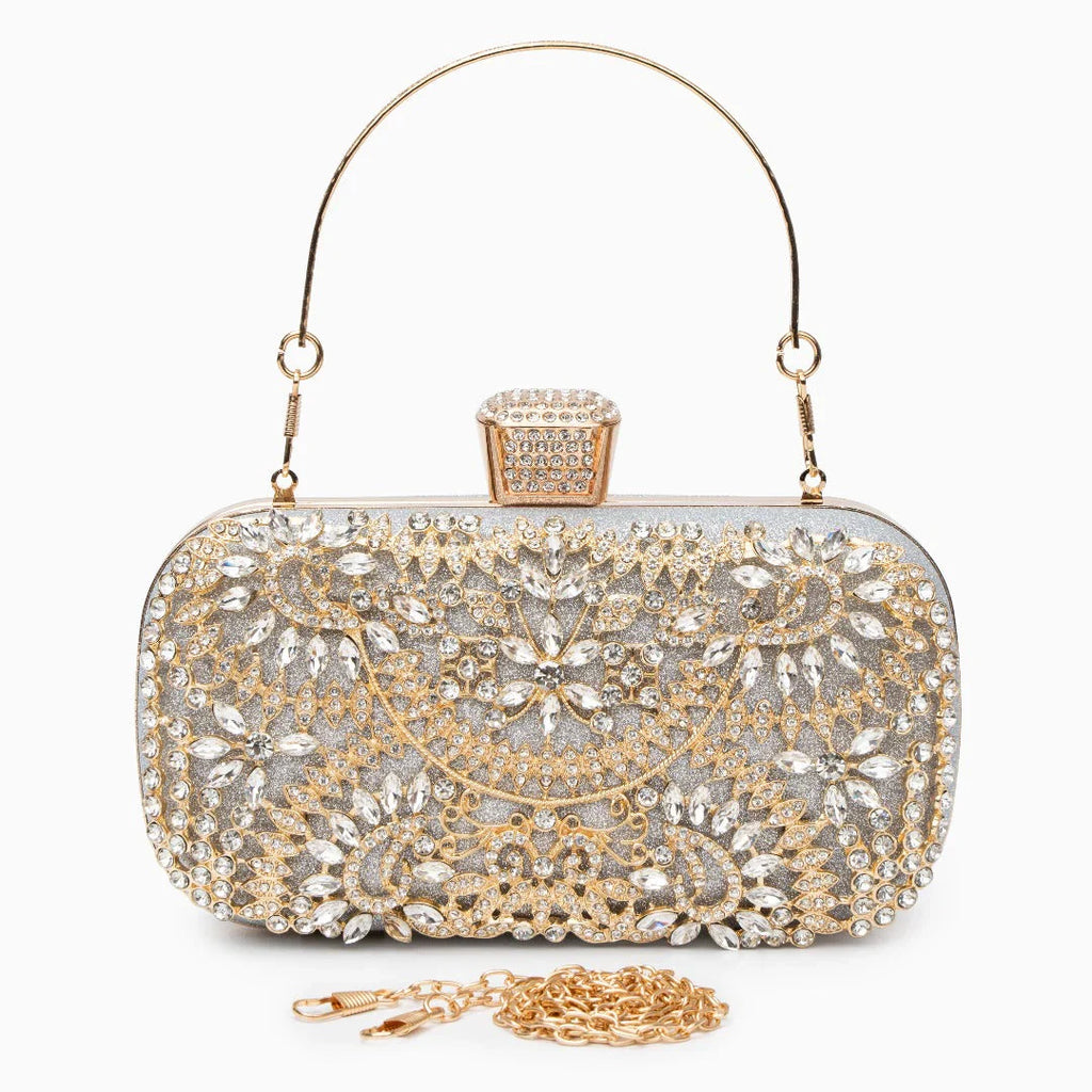 Vioraia Luxurious Flower Clutch Bag