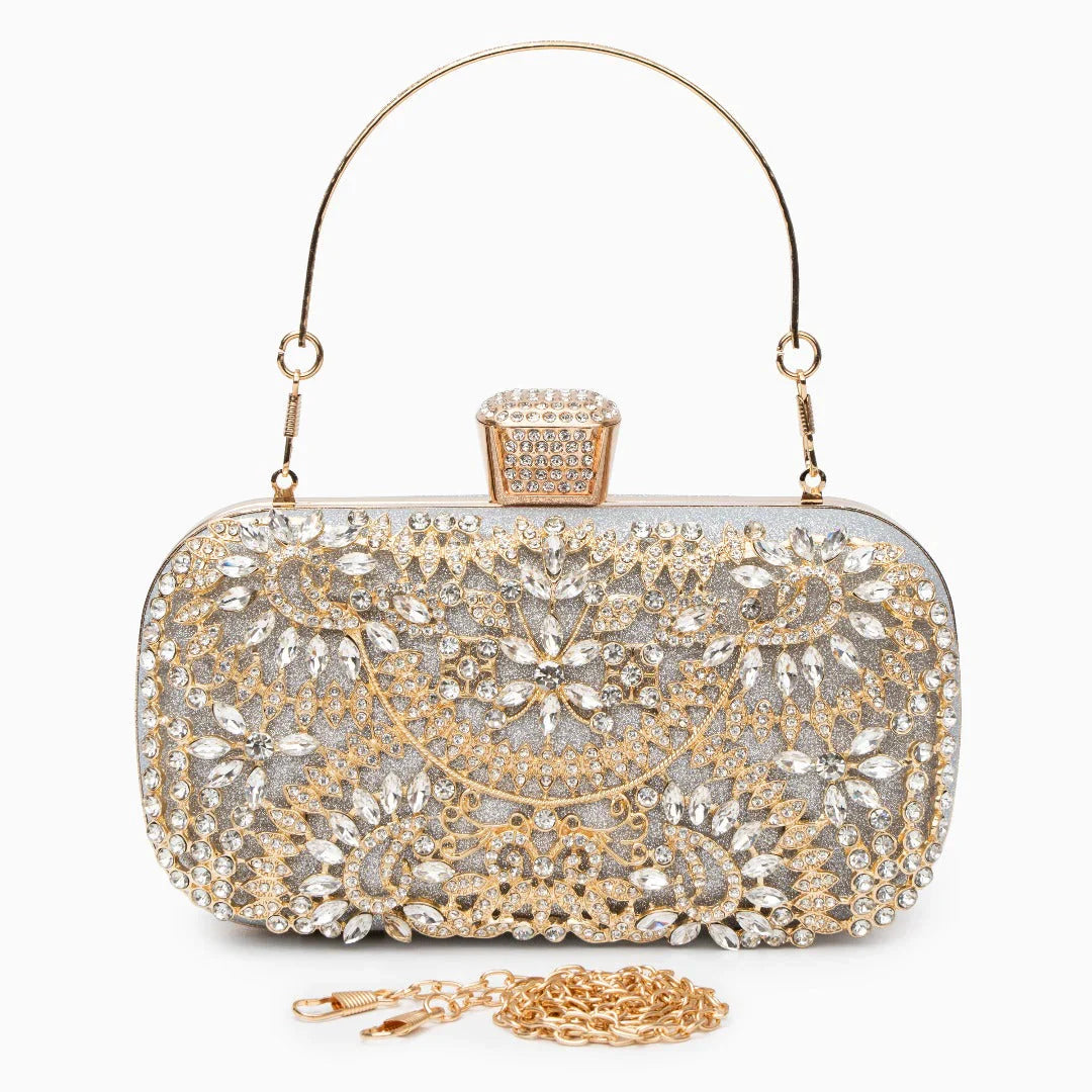 Vioraia Luxurious Flower Clutch Bag
