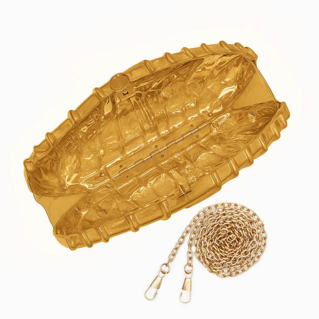 Vioraia Ravyn Shell Clutch Bag