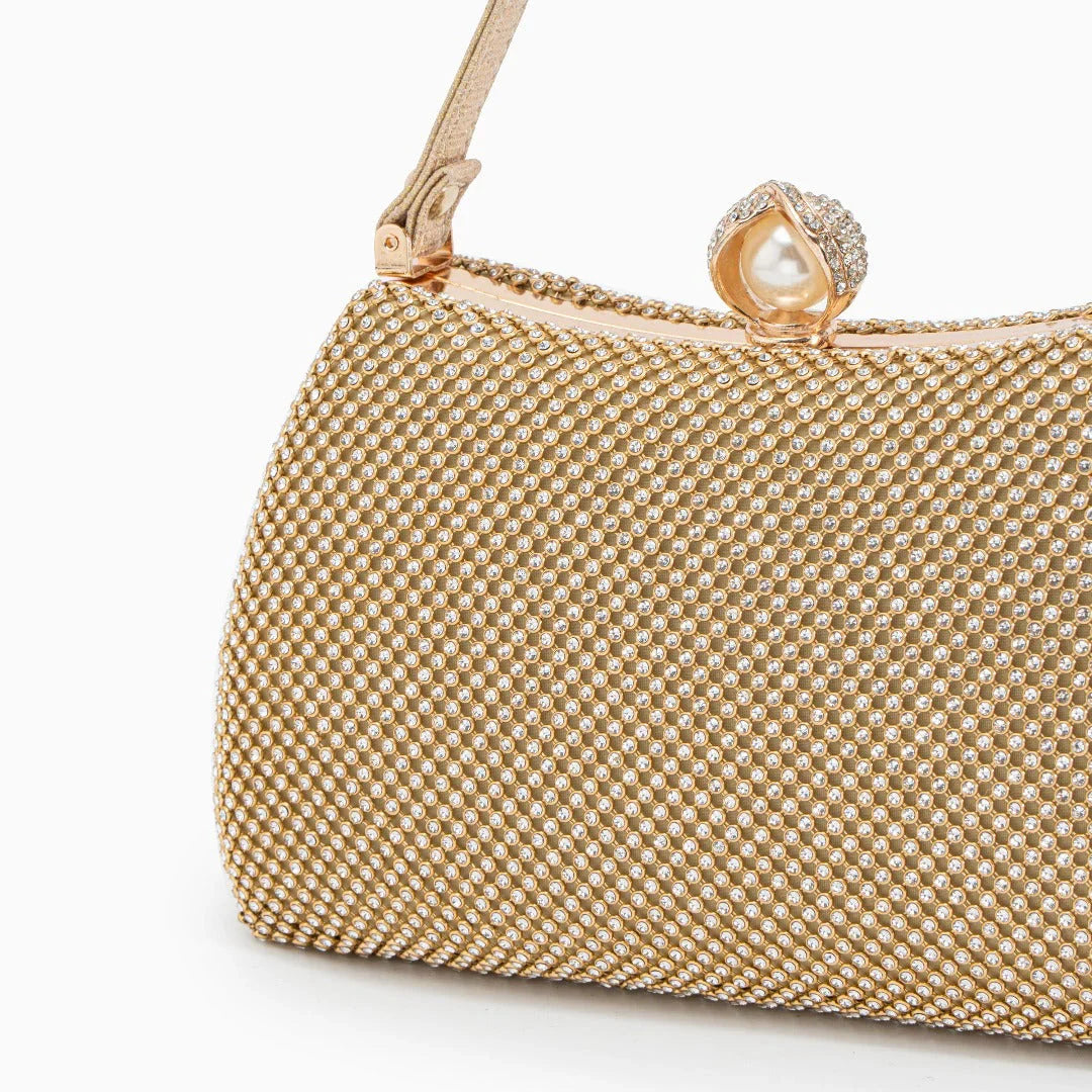 Vioraia Vintage Rhinestones Glitter Handbag
