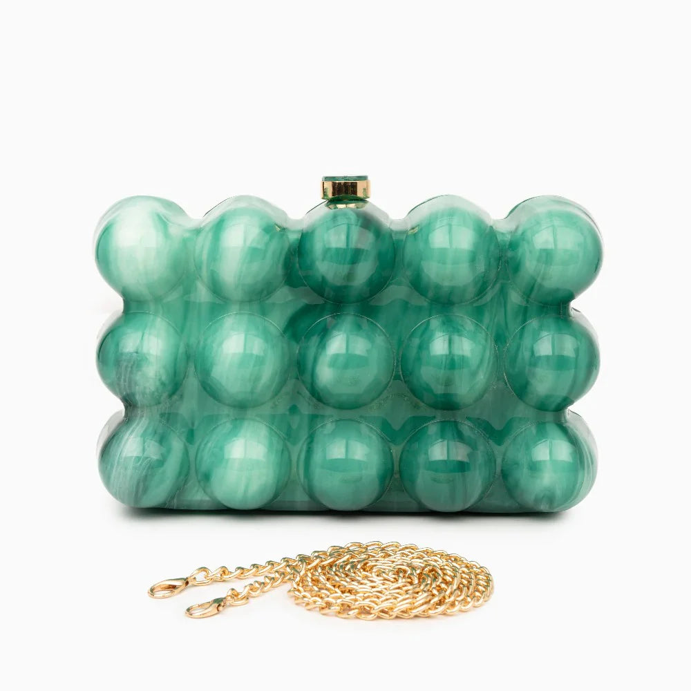Vioraia Lorraine Acrylic Clutch Bag