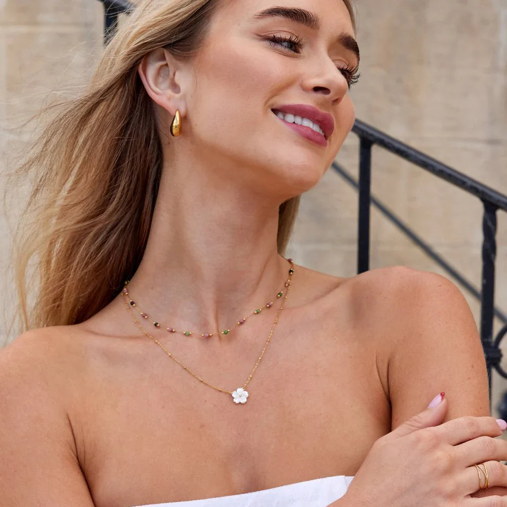 Vioraia Lulu Spring Beaded Stone Necklace