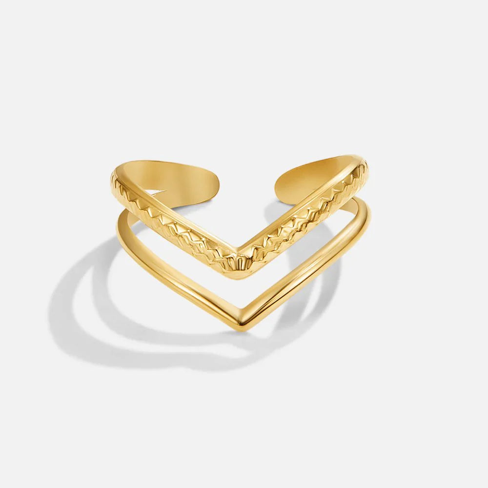 Vioraia Harper Layered Wrap Ring
