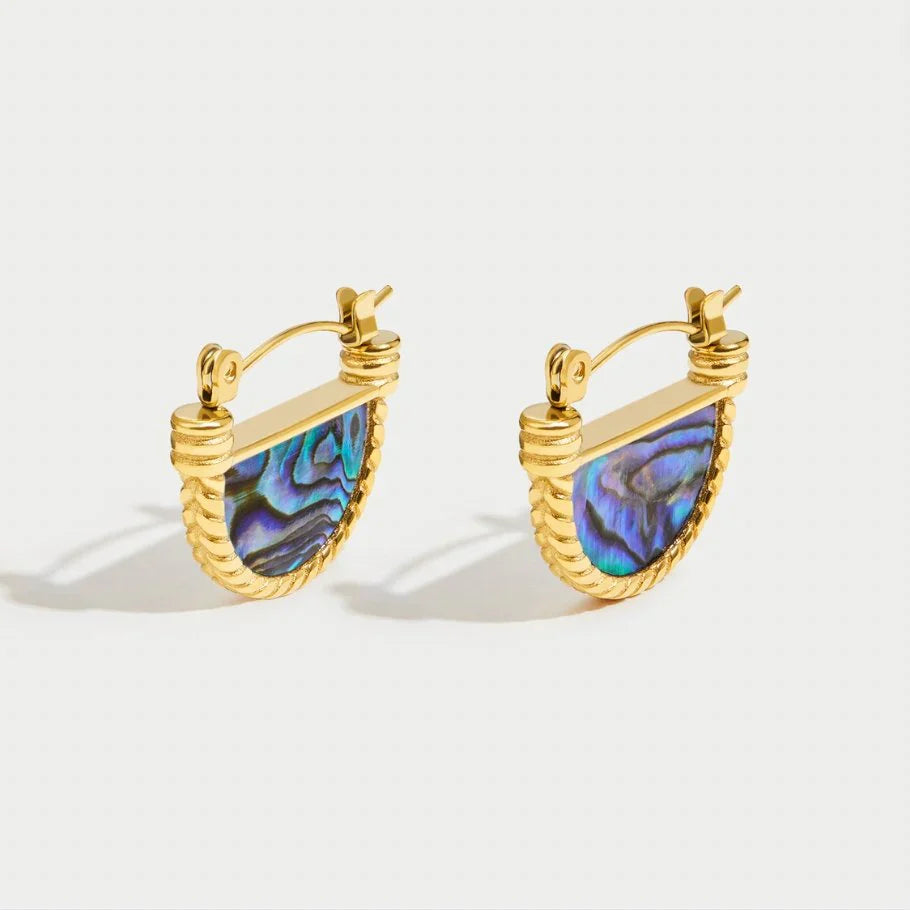 Vioraia Amalfi Turquoise Shell Earrings