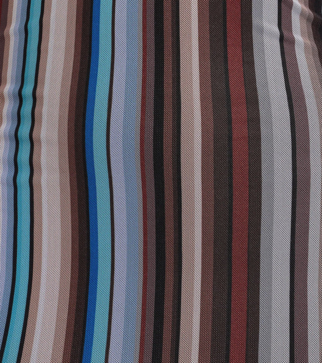 Perfect Striped Halter V-Neck Mini Dress