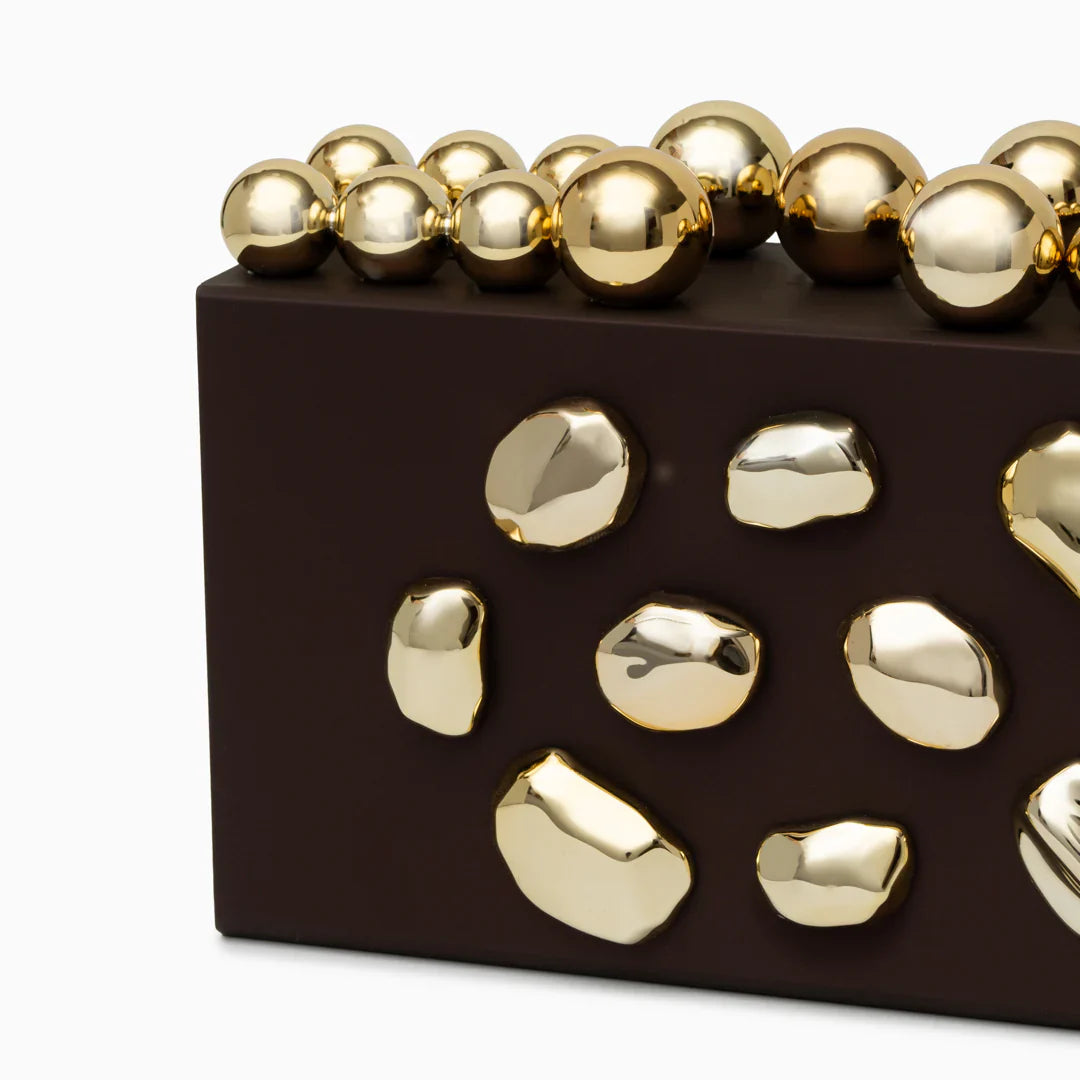 Vioraia Verdant Orbit Clutch Bag