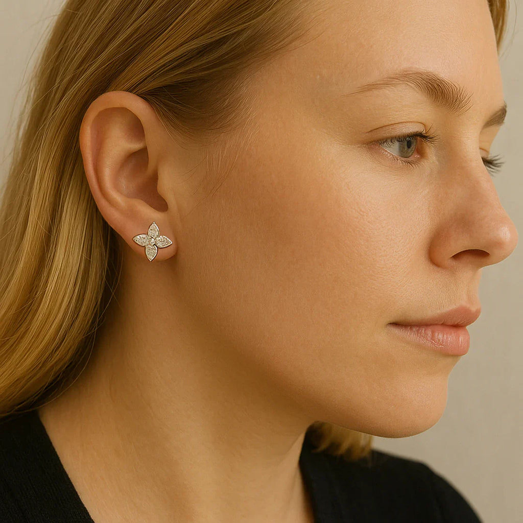 Vioraia Lyra Bloom Frost Earrings