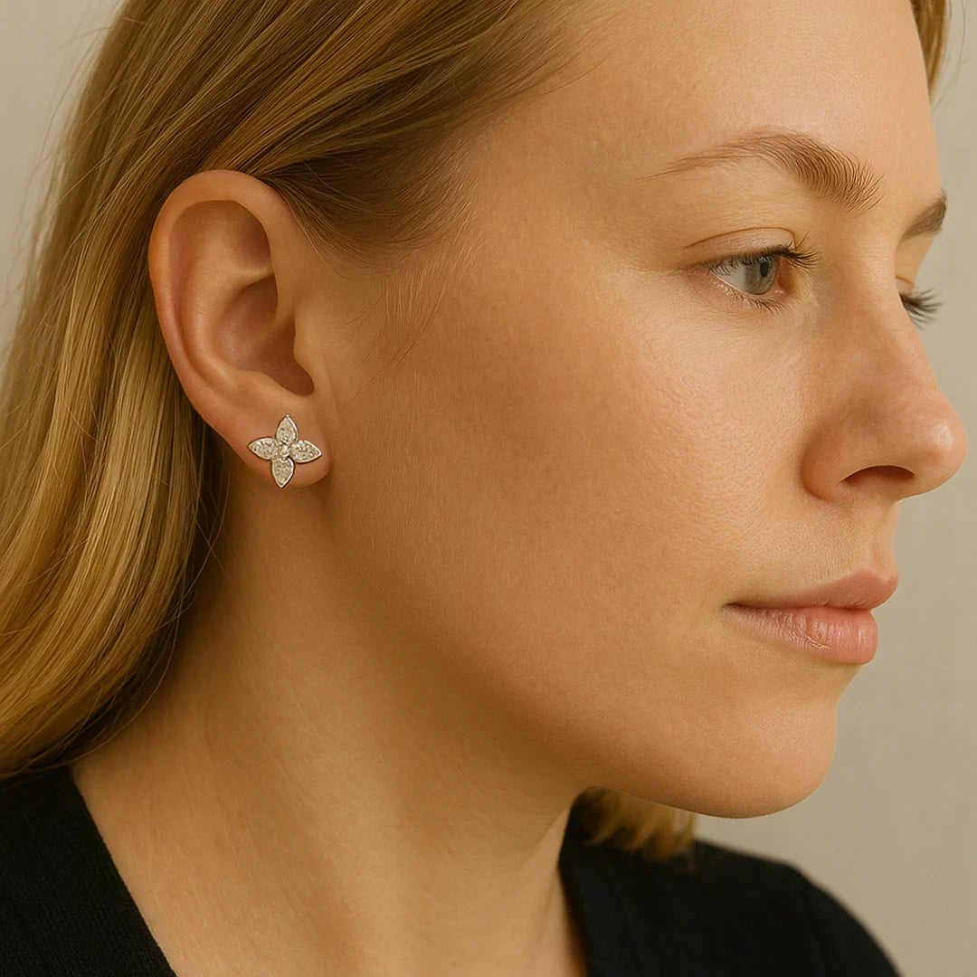 Vioraia Lyra Bloom Frost Earrings
