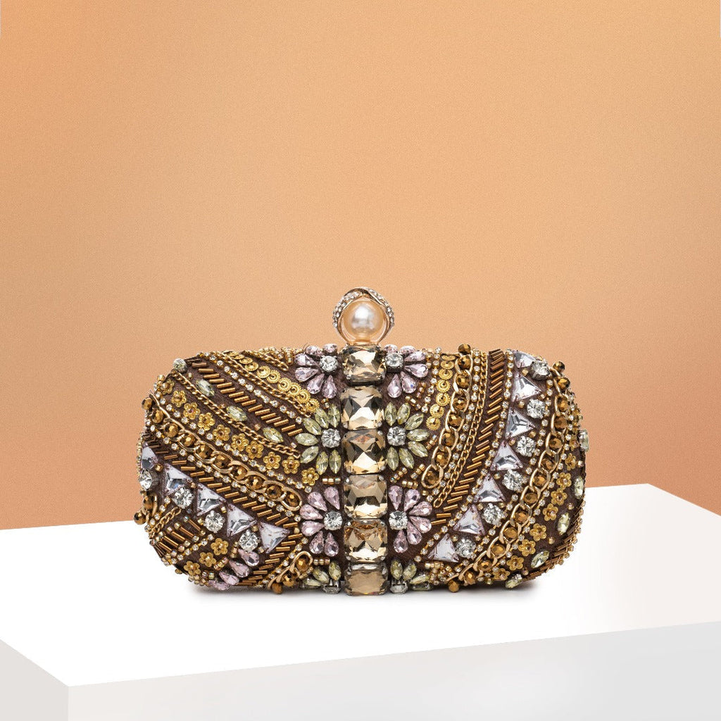 Vioraia (CS) Cynthia Beaded Embroidery Clutch Bag