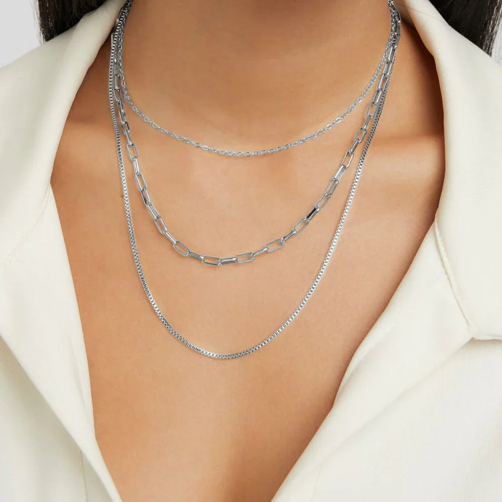 Vioraia Miela Layered Chain Necklace