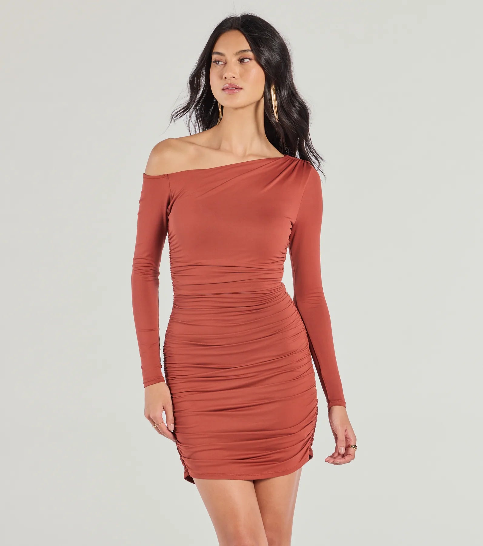 Haute And Ready Long Sleeve Mini Dress