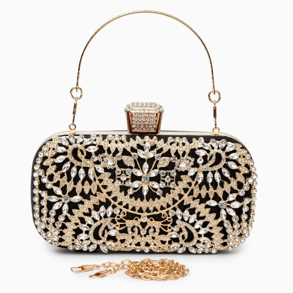 Vioraia Luxurious Flower Clutch Bag