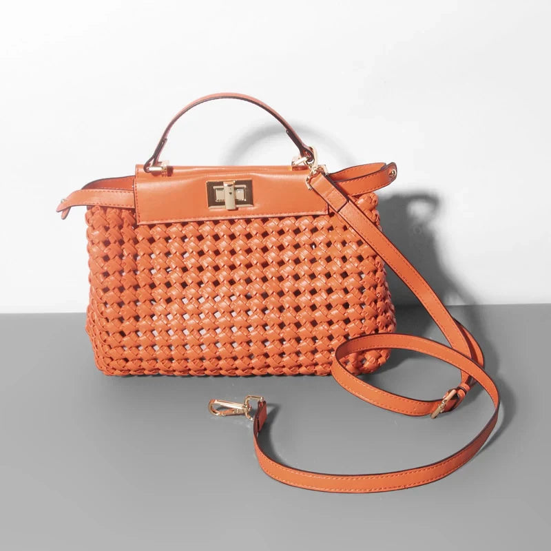 Vioraia Madelynn Braided Tote Bag