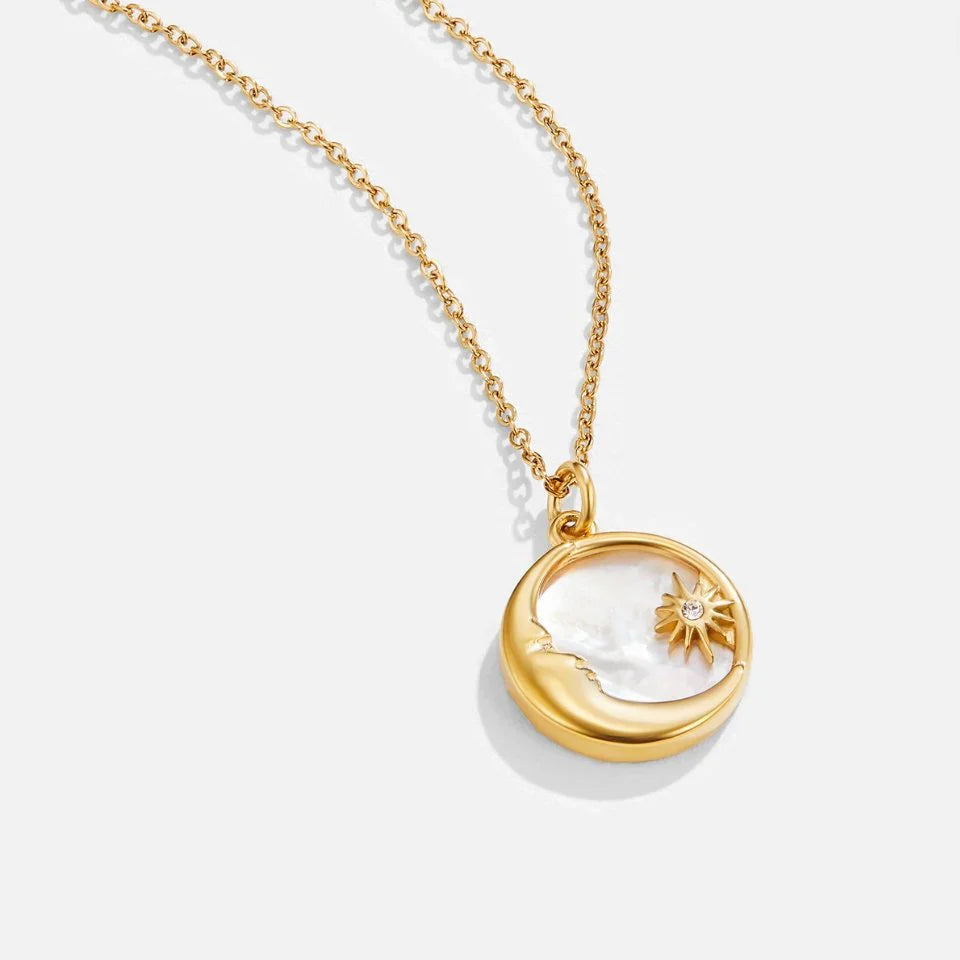 Vioraia Dreaming in the Clouds' Moon & Star Necklace