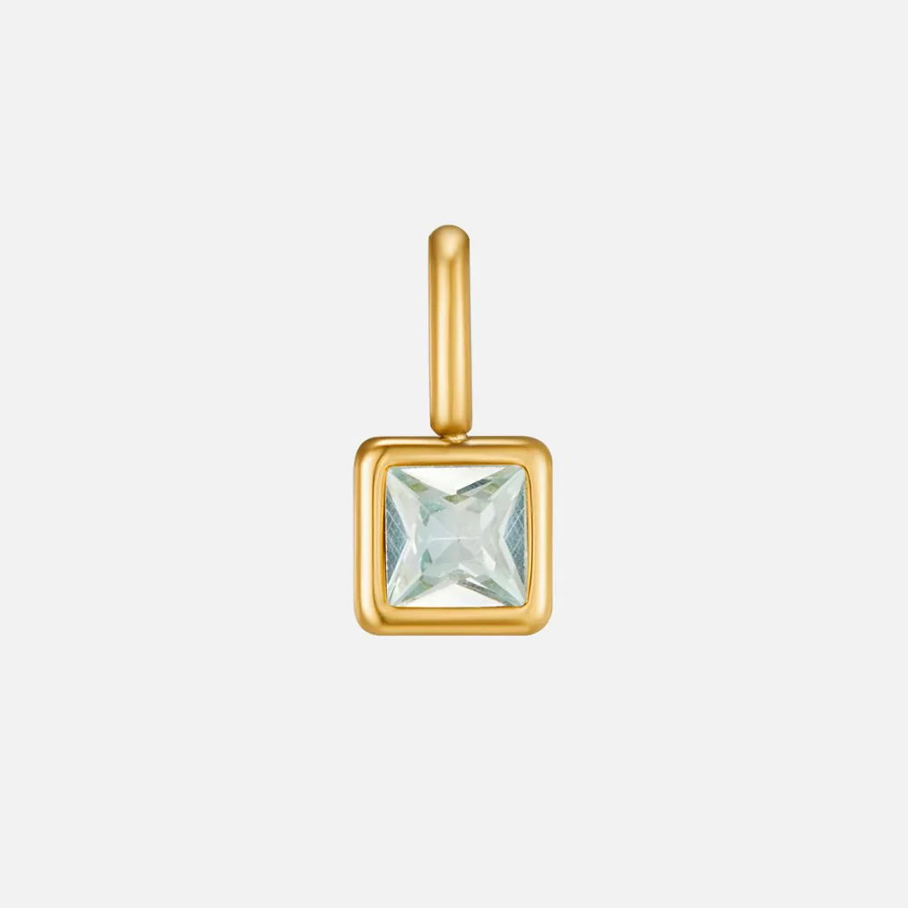 Vioraia Square Pendant Birthstone Necklace