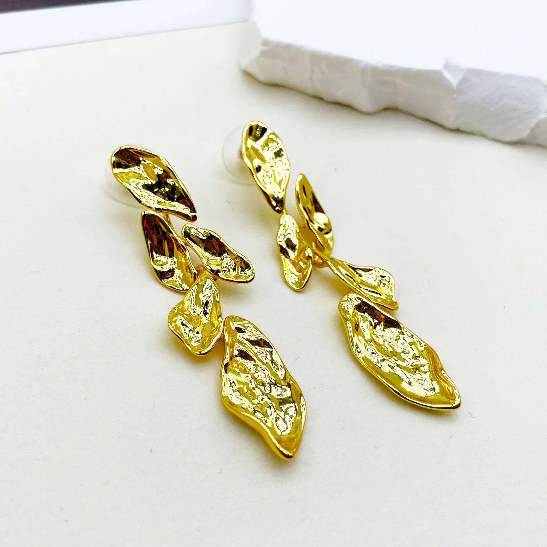Vioraia Luna Molten Cascade Earrings