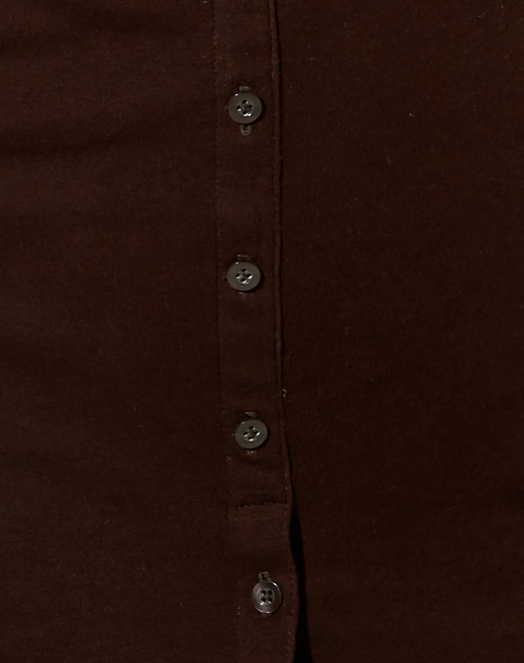 Luiza Mini Dress in Rib Bitter Chocolate