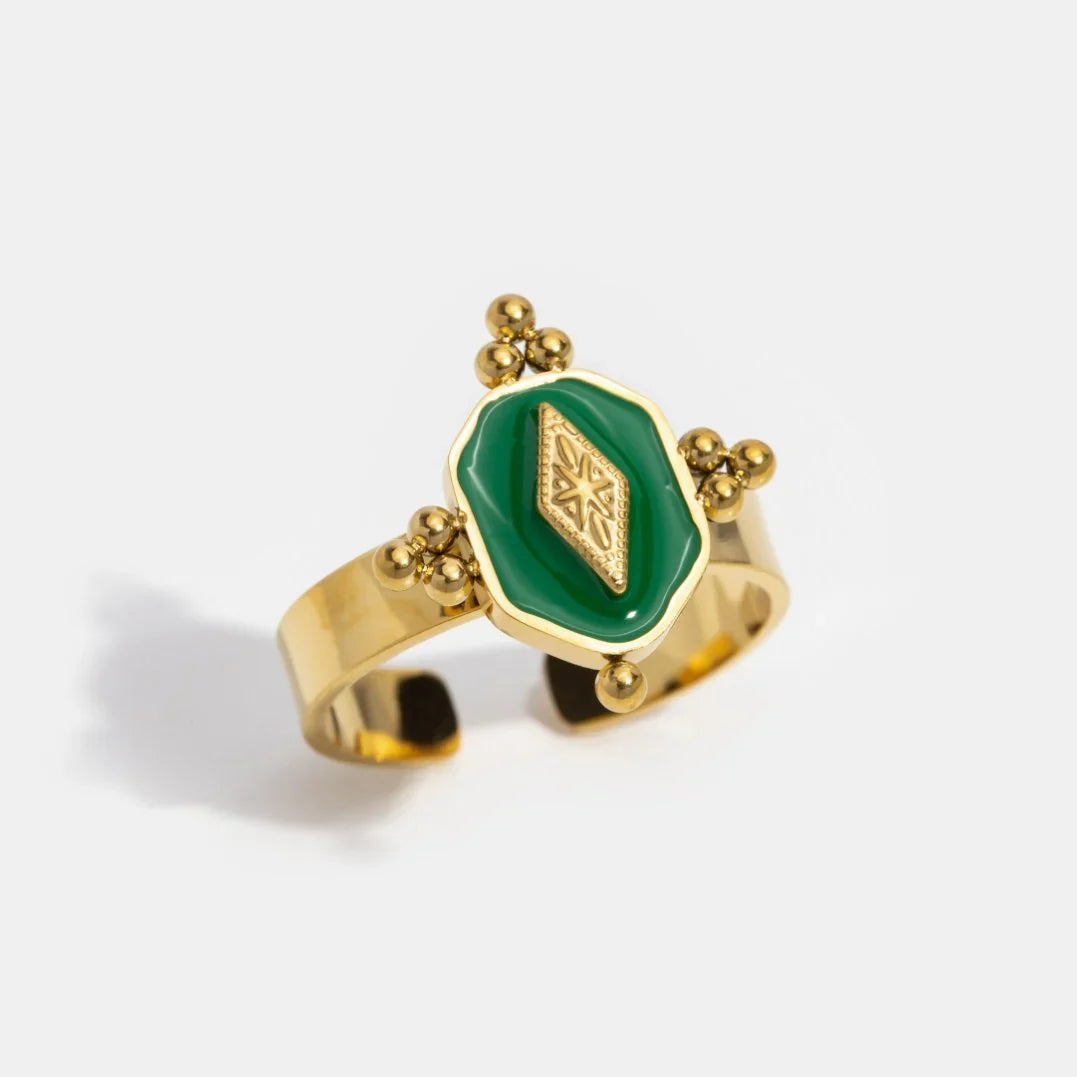 Vioraia Marina Geometric Vintage Ring