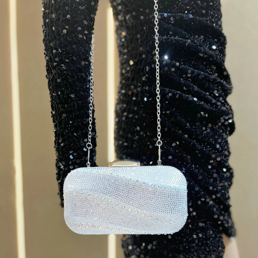 Vioraia Emerald Glitz Clutch Bag