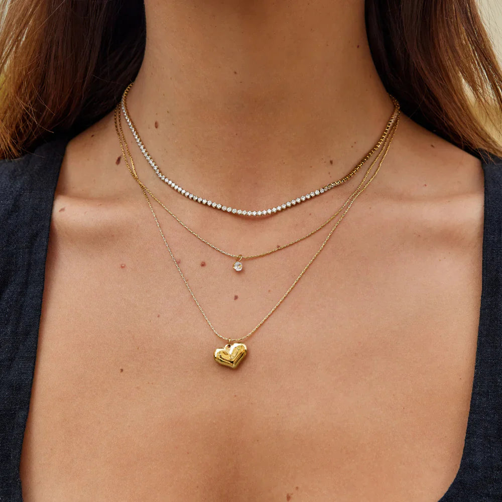 Vioraia Lexi Gold Crystal Necklace
