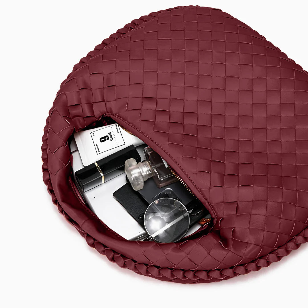 Vioraia Olga Woven Shoulder Bag