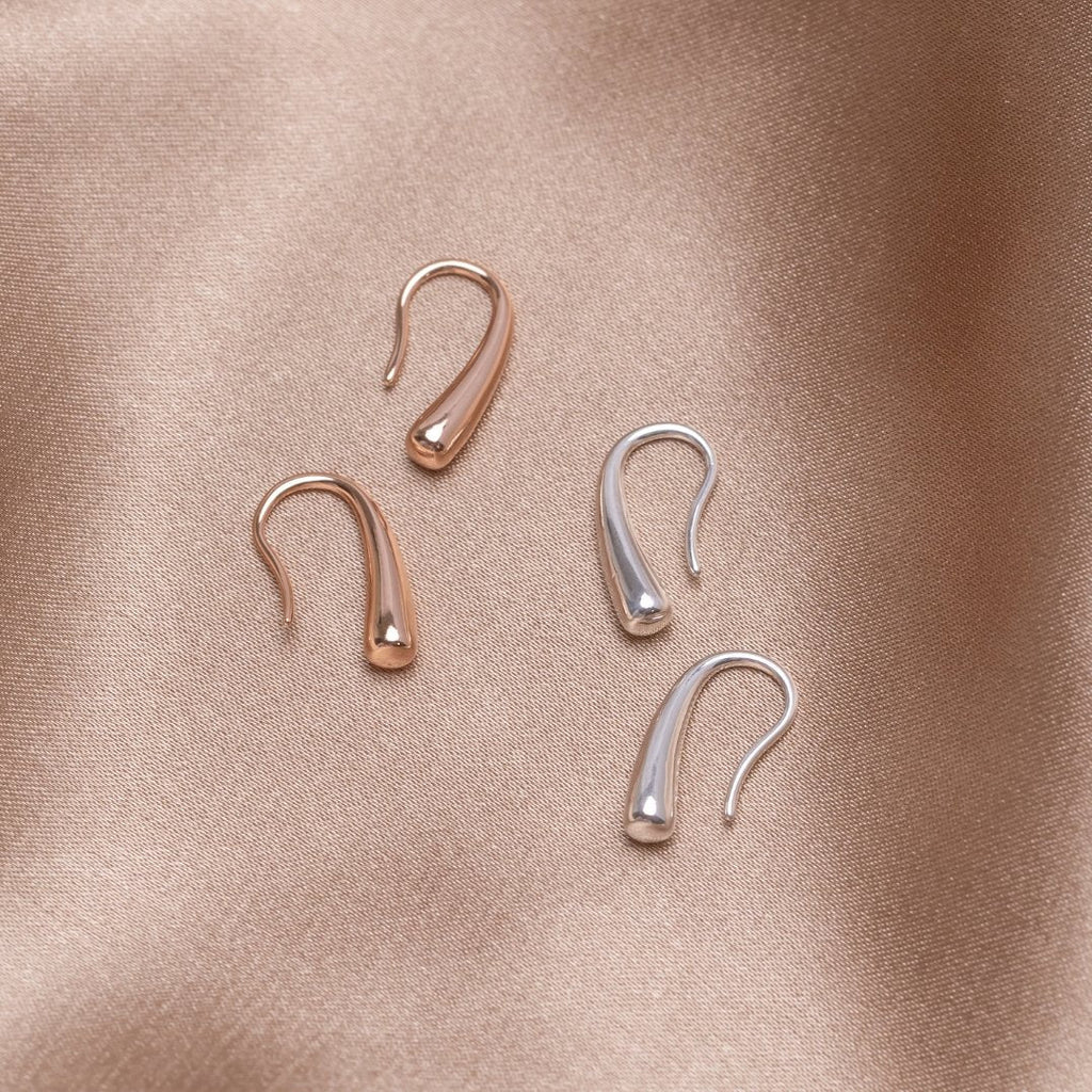 Vioraia Francesca Water Drop Silver Earrings