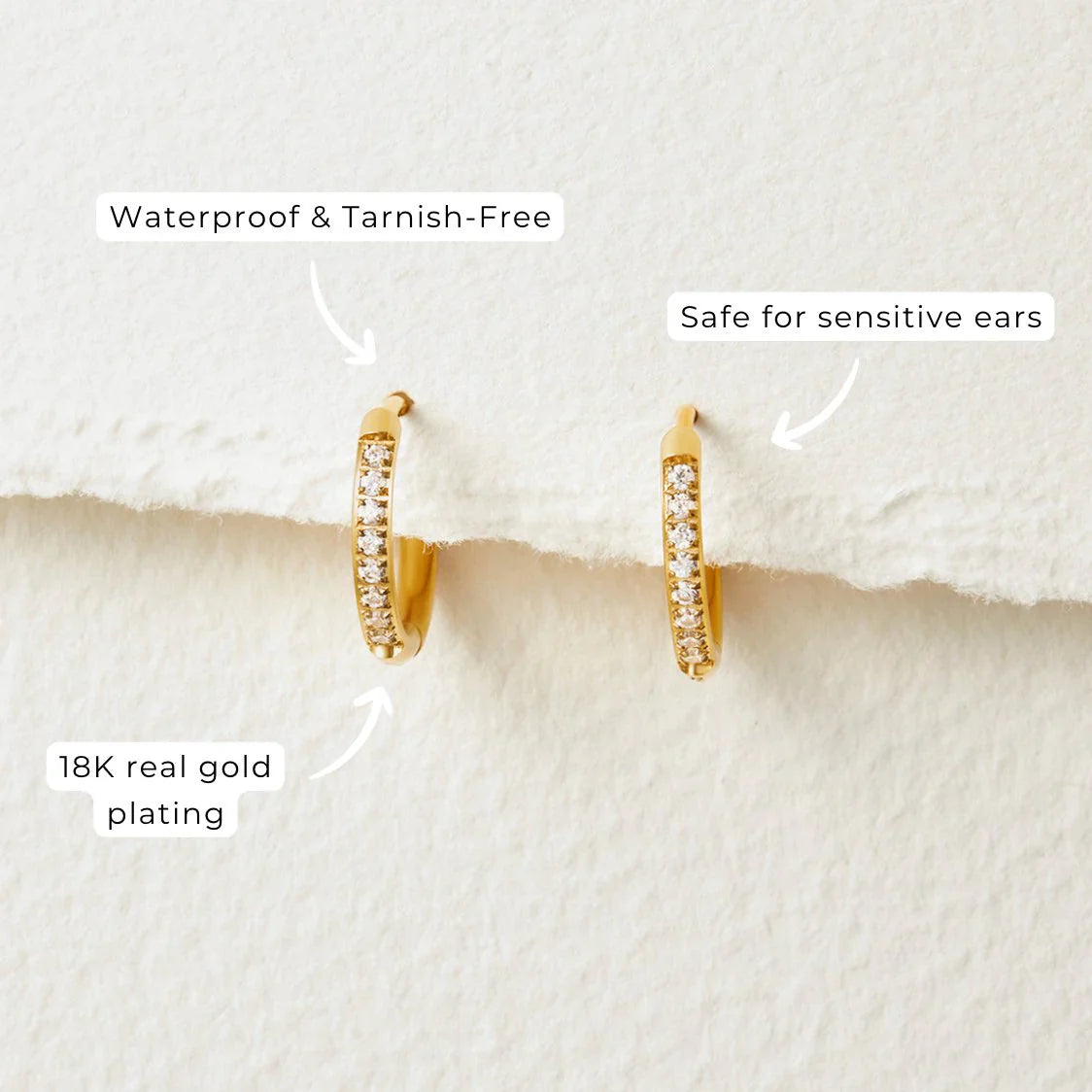 Vioraia Eternity Hoop Earrings